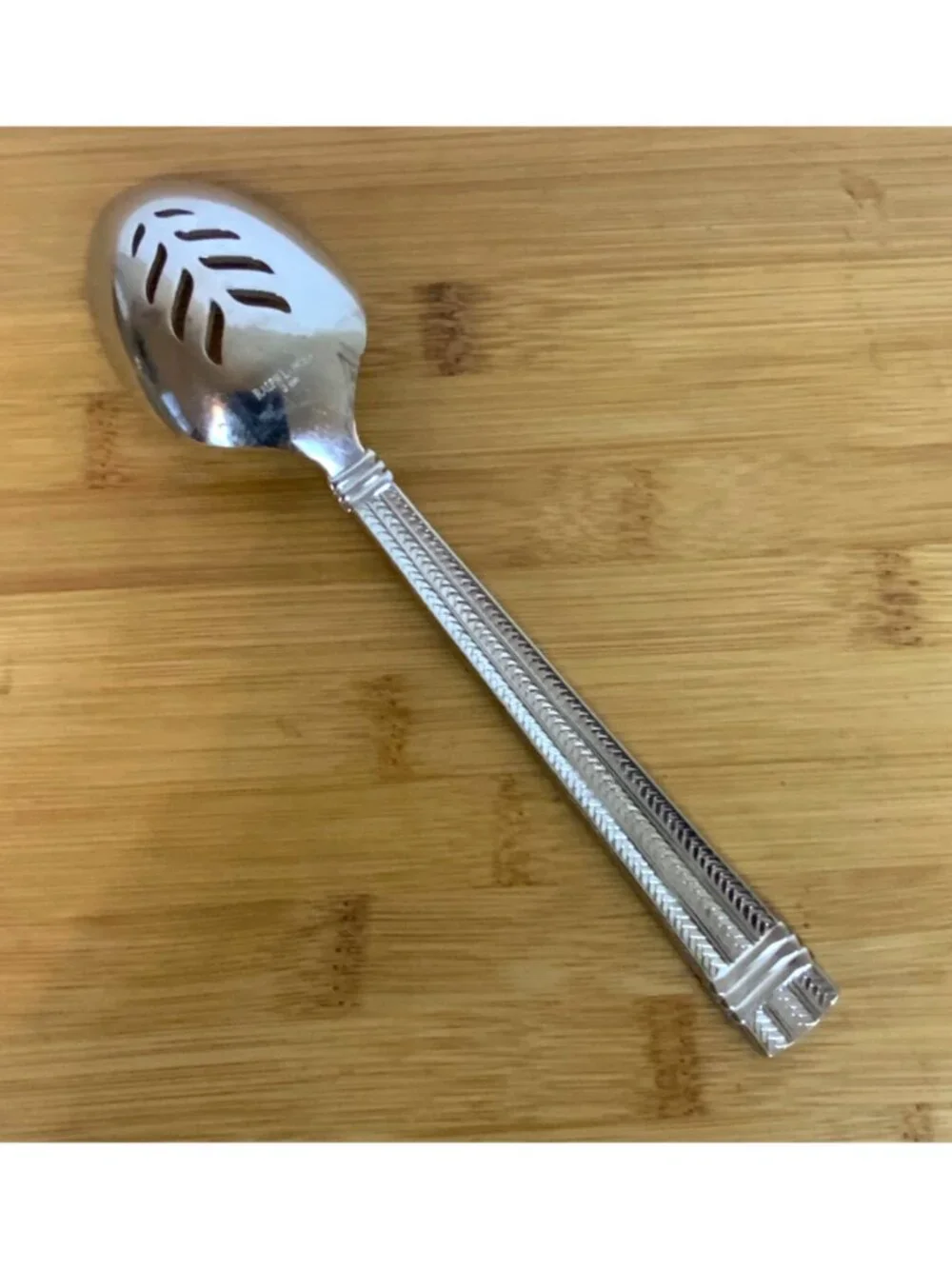 Ralph Lauren Wainwright Stainless Steel Slotted Serving Spoon 1991 Made in Japan
